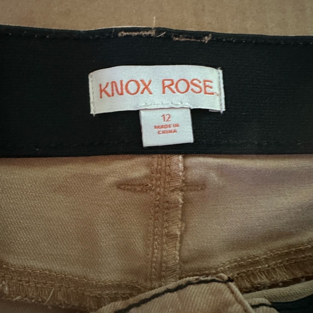 Knox Rose Women's Skinny Jeans in Tan - Picture 4 of 5